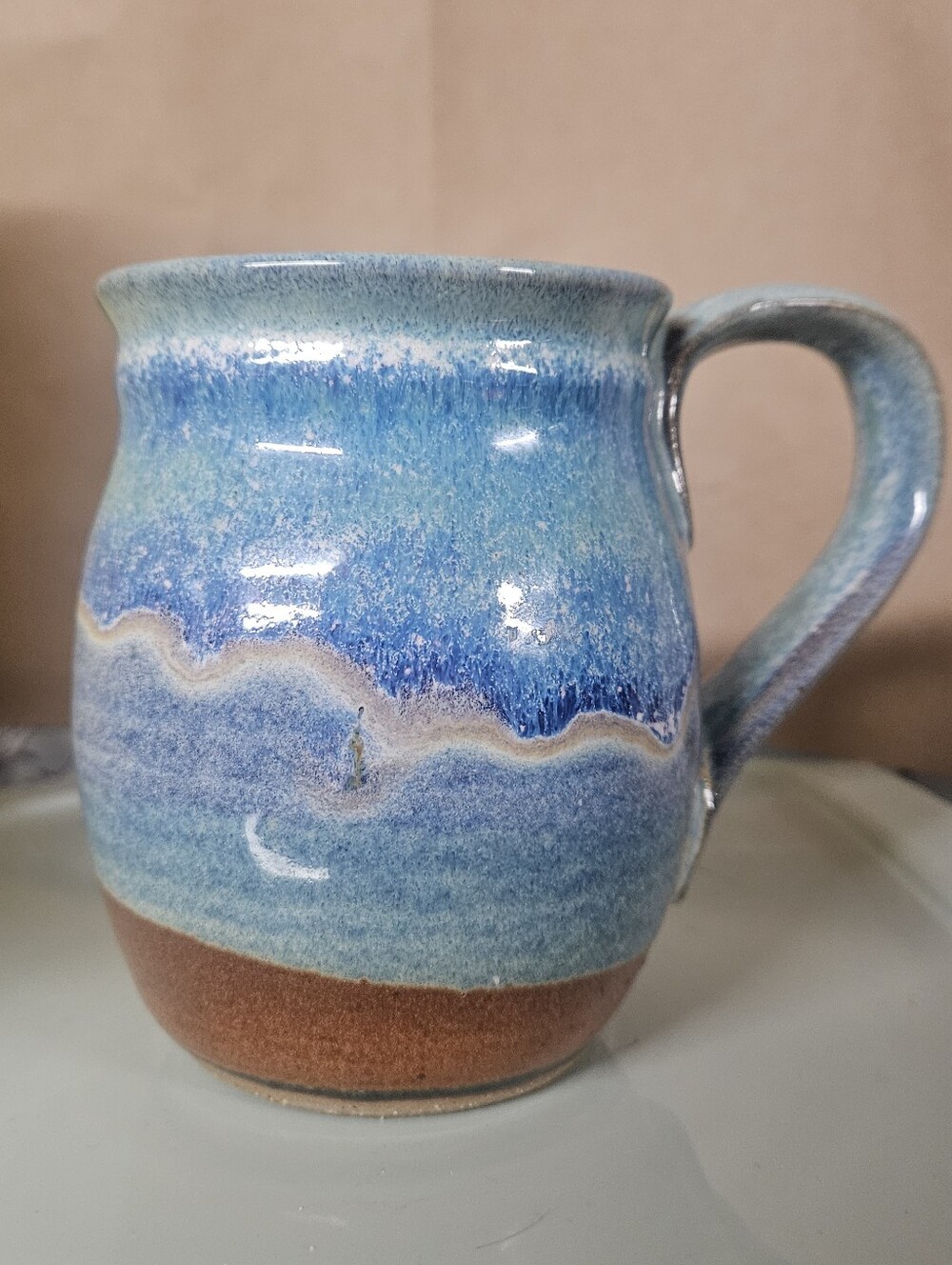 Studio Art Pottery - Mug Blue SMP - Smokey Moutain Pottery